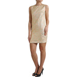 Dolce & Gabbana Metallic Floral Jacquard A-line Mini Dress