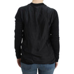Costume National Elegant Deep V-neck Lightweight Cardigan Costume National Black