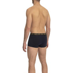 Cavalli Class Blue Cotton Men's Trunk Underwear