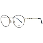 Tod's Black Women Glasses Frame, full-rim round metal frame with demo lenses, 135mm temples and branded case included.