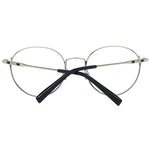 Tod's Black Women Glasses Frame, round full-rim style, metal frame, black color, demo lenses, includes branded case, no spring hinge