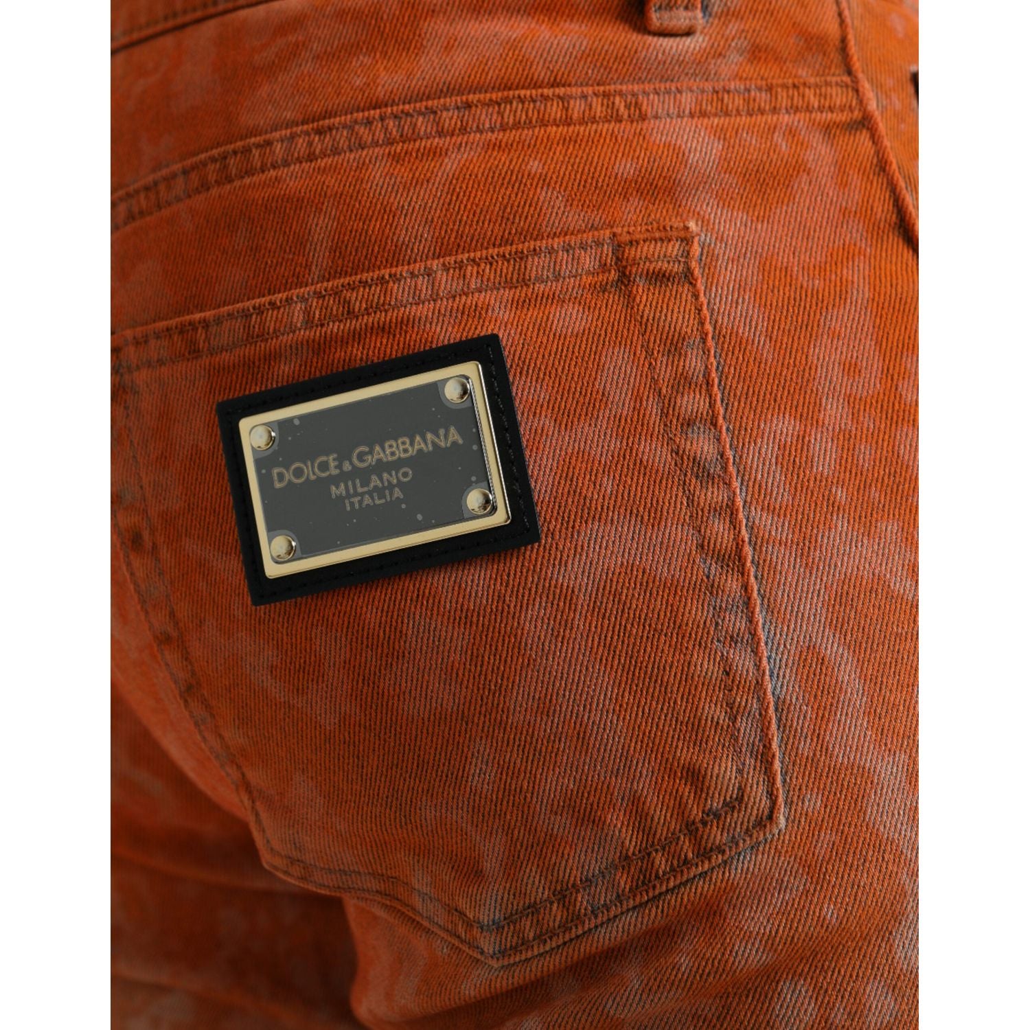 优雅渐变色紧身牛仔裤