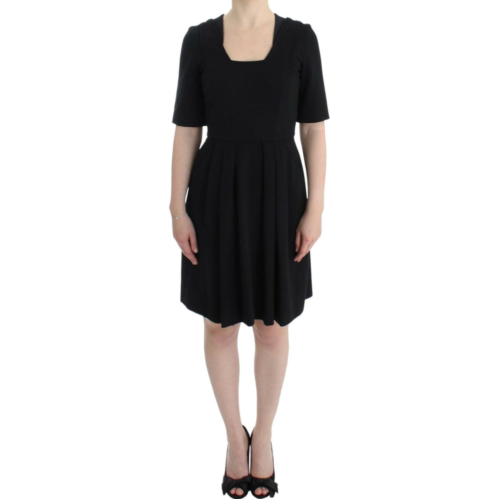 CO|TE Black short sleeve venus dress SIG12647-1