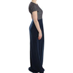 CO|TE Multicolor Short Sleeve Doris Long Dress CO|TE Dark Slate Gray