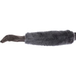 Dolce & Gabbana Gray Mink Fur Lambskin Suede Leather Gloves