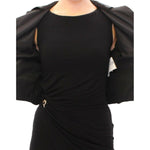 Dolce & Gabbana Black Short Bolero Shrug Jacket Coat