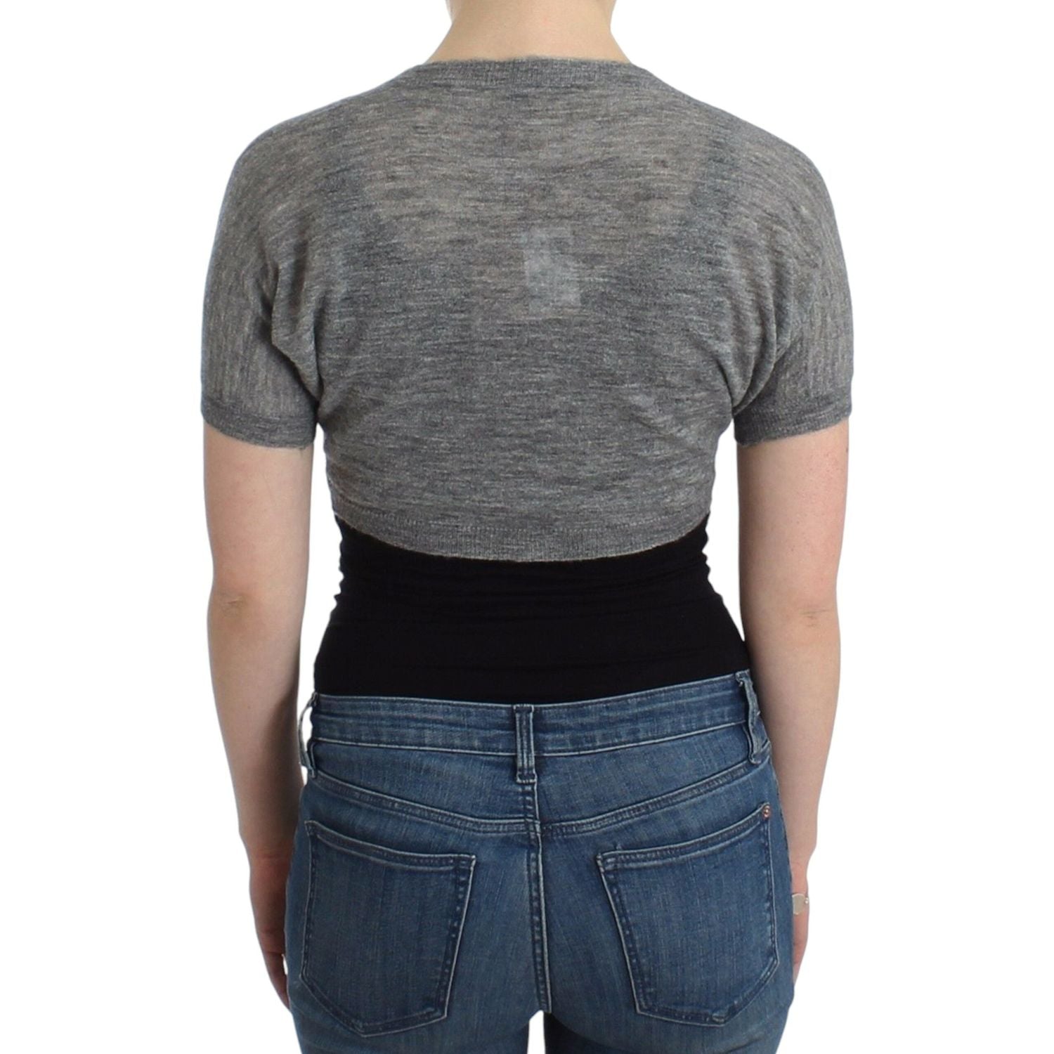 别致的羊驼羊毛混纺短上衣