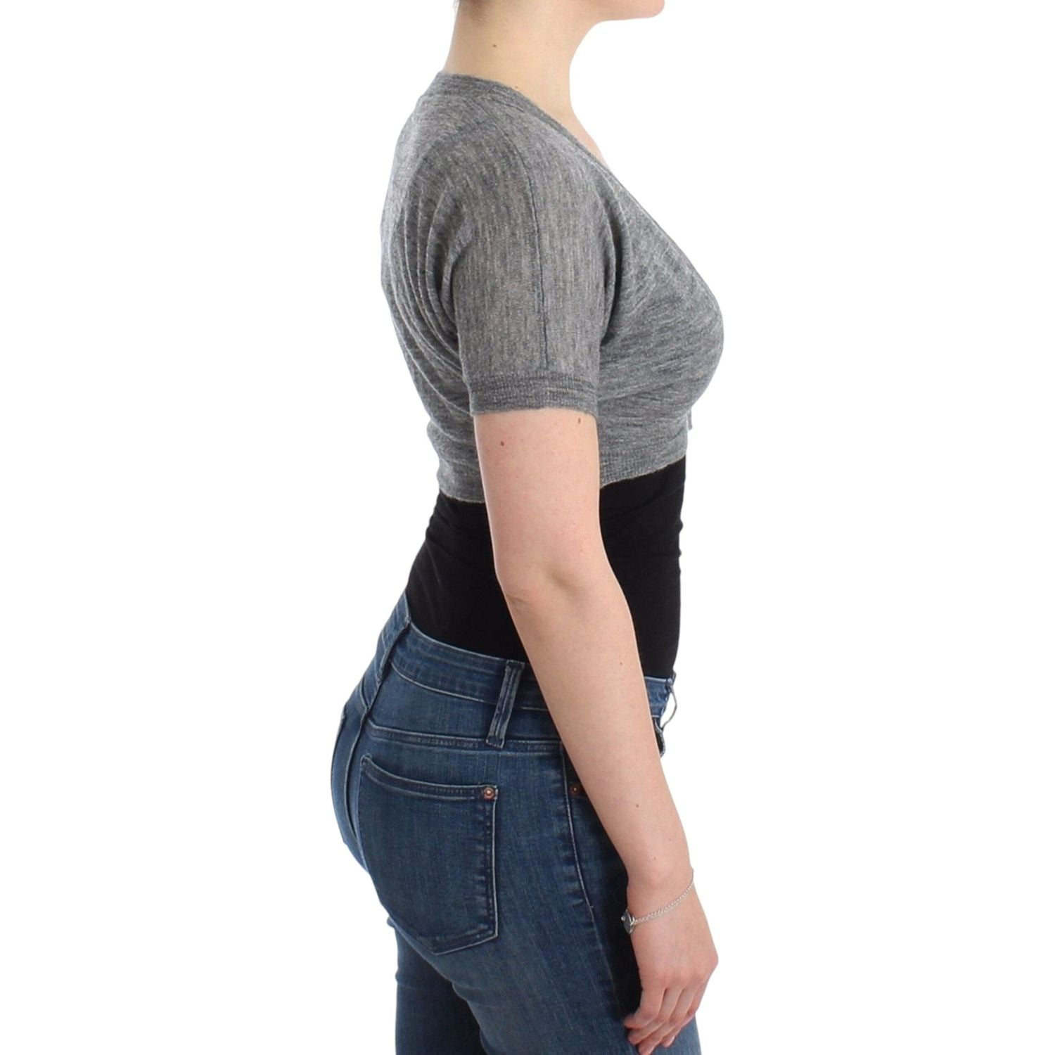 别致的羊驼羊毛混纺短上衣