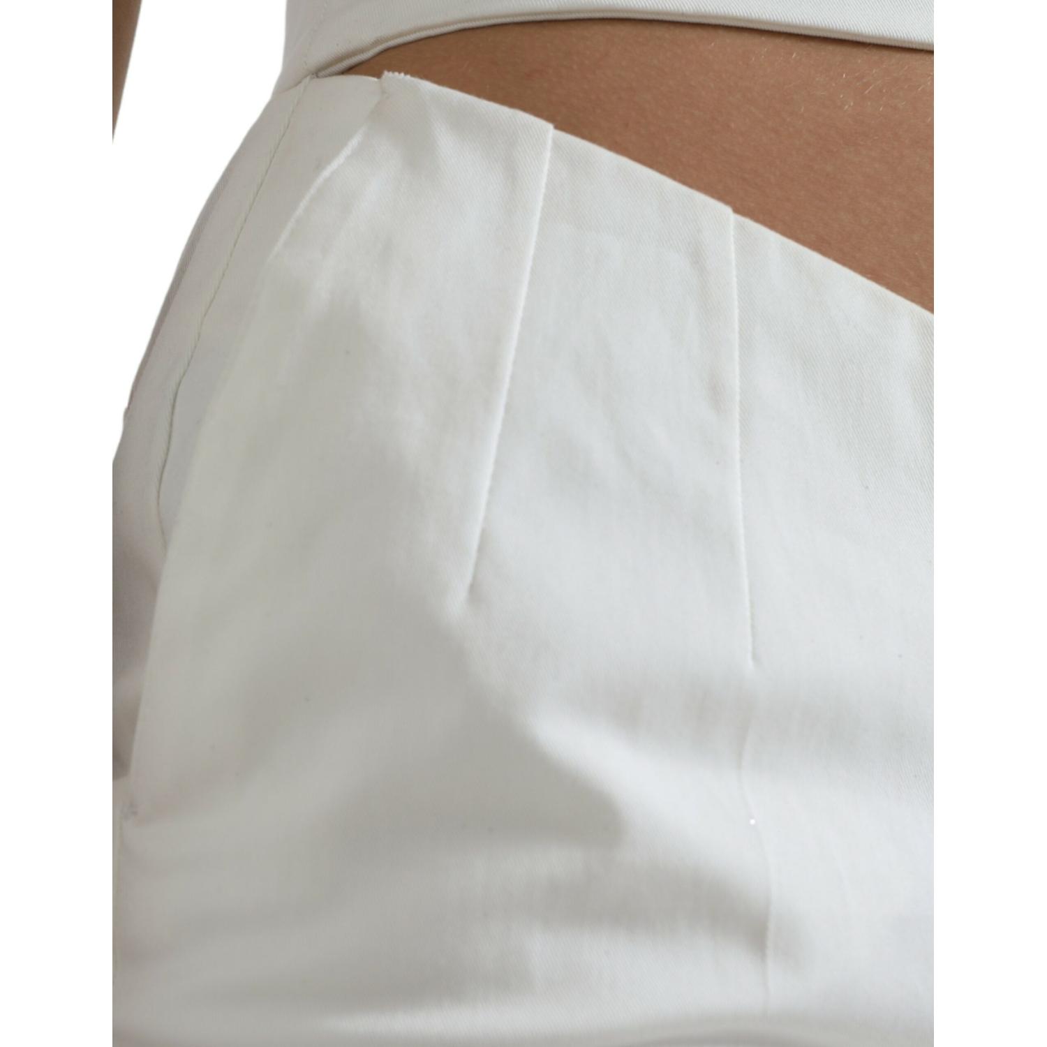 高腰锥形别致裤