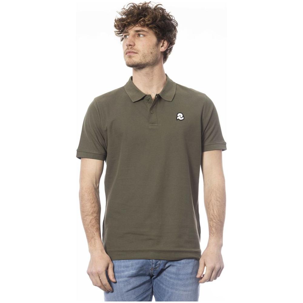 Invicta Green Cotton Men Polo Shirt IN-24055-S