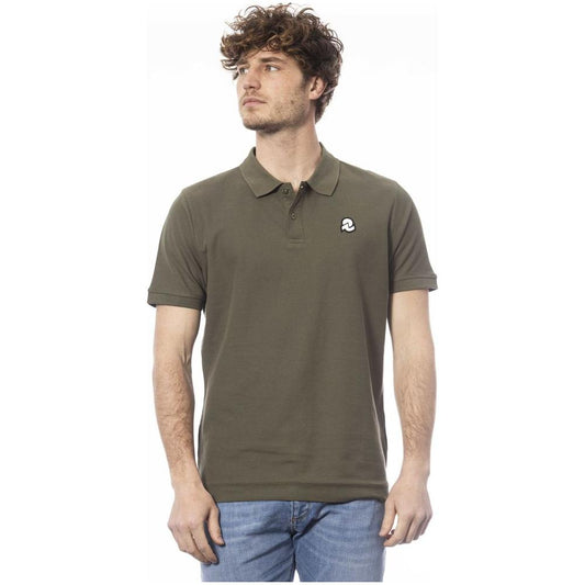 Invicta Green Cotton Men Polo Shirt IN-24055-S