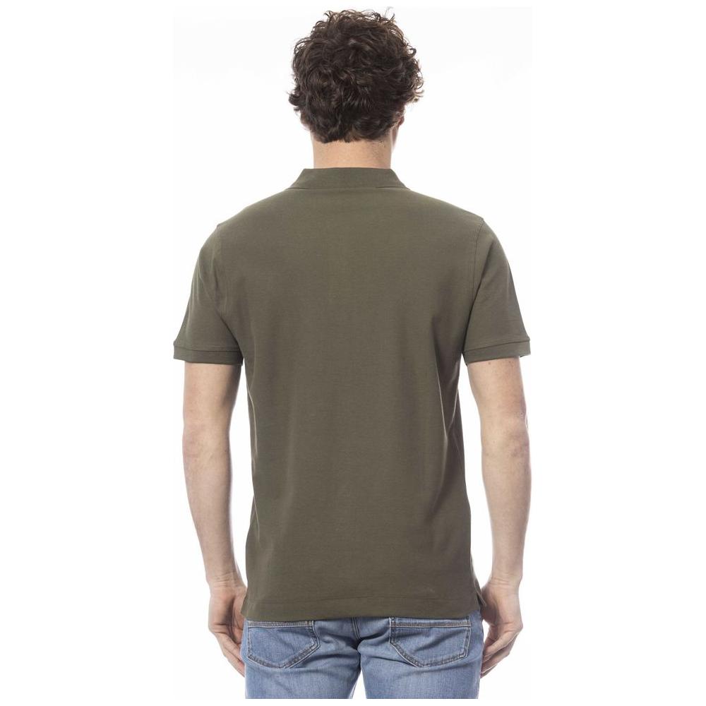 Invicta Green Cotton Men Polo Shirt IN-24055-S