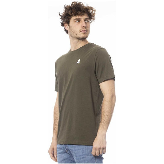 Invicta Green Cotton Men T-Shirt IN-24044-M