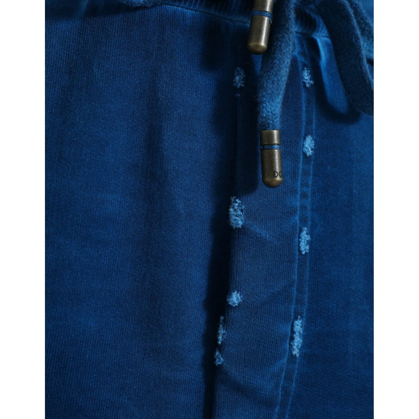 Dolce & Gabbana Blue Logo Cotton Jogger Sweatpants Pants