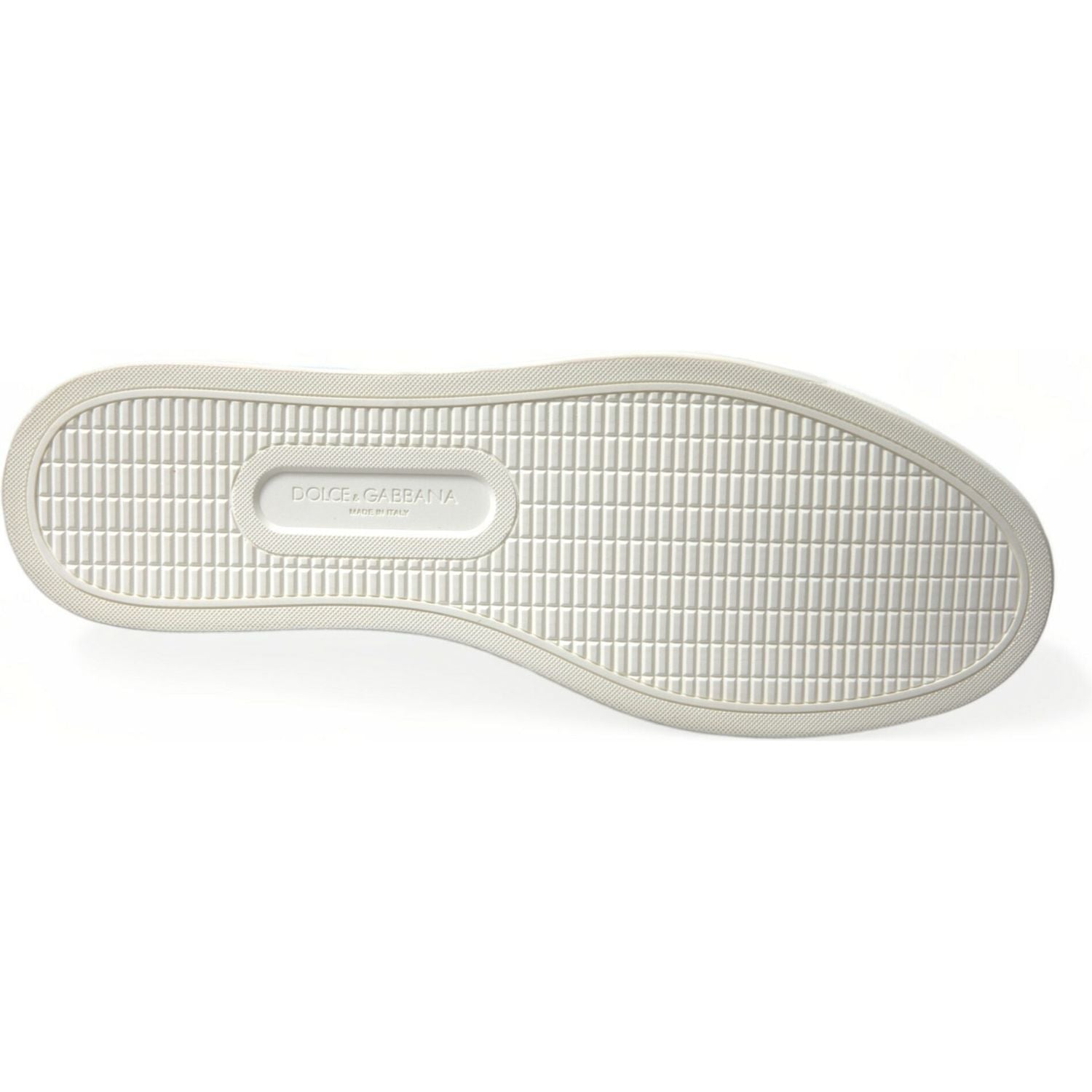 حذاء رياضي منخفض الرقبة باللون الأبيض الخمري من دولتشي آند غابانا حصريًا