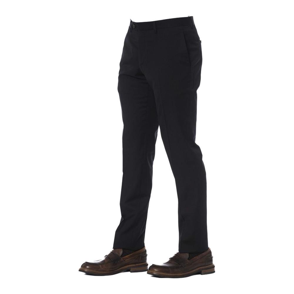 Trussardi Black Virgin Wool Men's Trouser