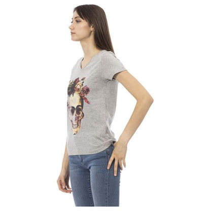 Trussardi Action Gray Cotton Women Top
