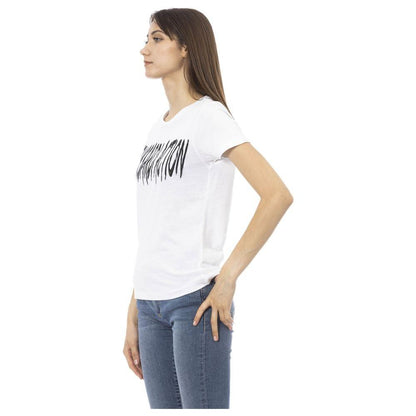 Trussardi Action White Cotton Women T-Shirt