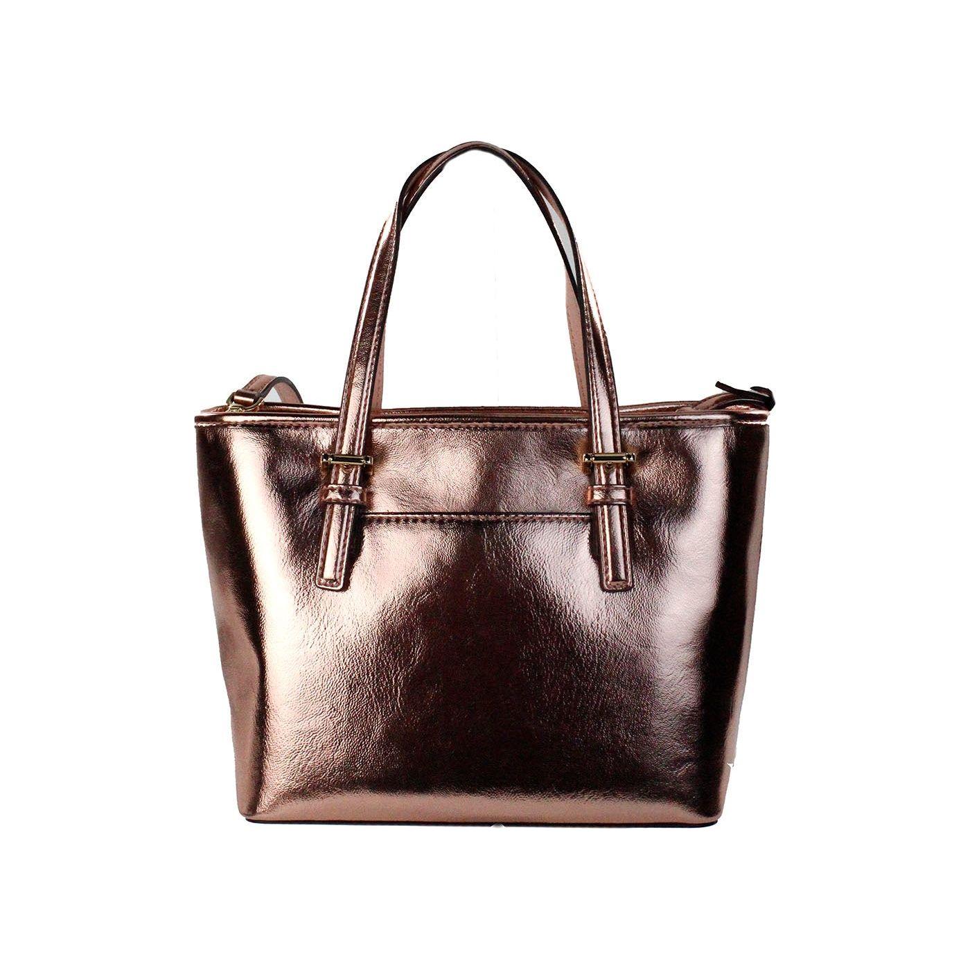 حقيبة مايكل كورس Jet Set Primrose Metallic XS Carryall Top Zip Tote Bag Wallet