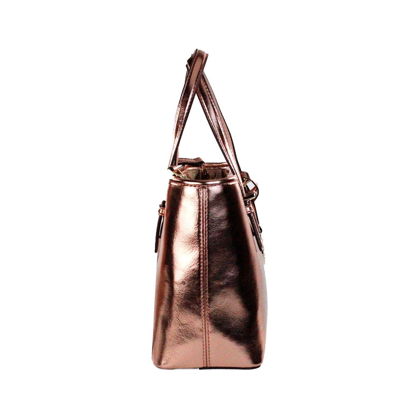 حقيبة مايكل كورس Jet Set Primrose Metallic XS Carryall Top Zip Tote Bag Wallet