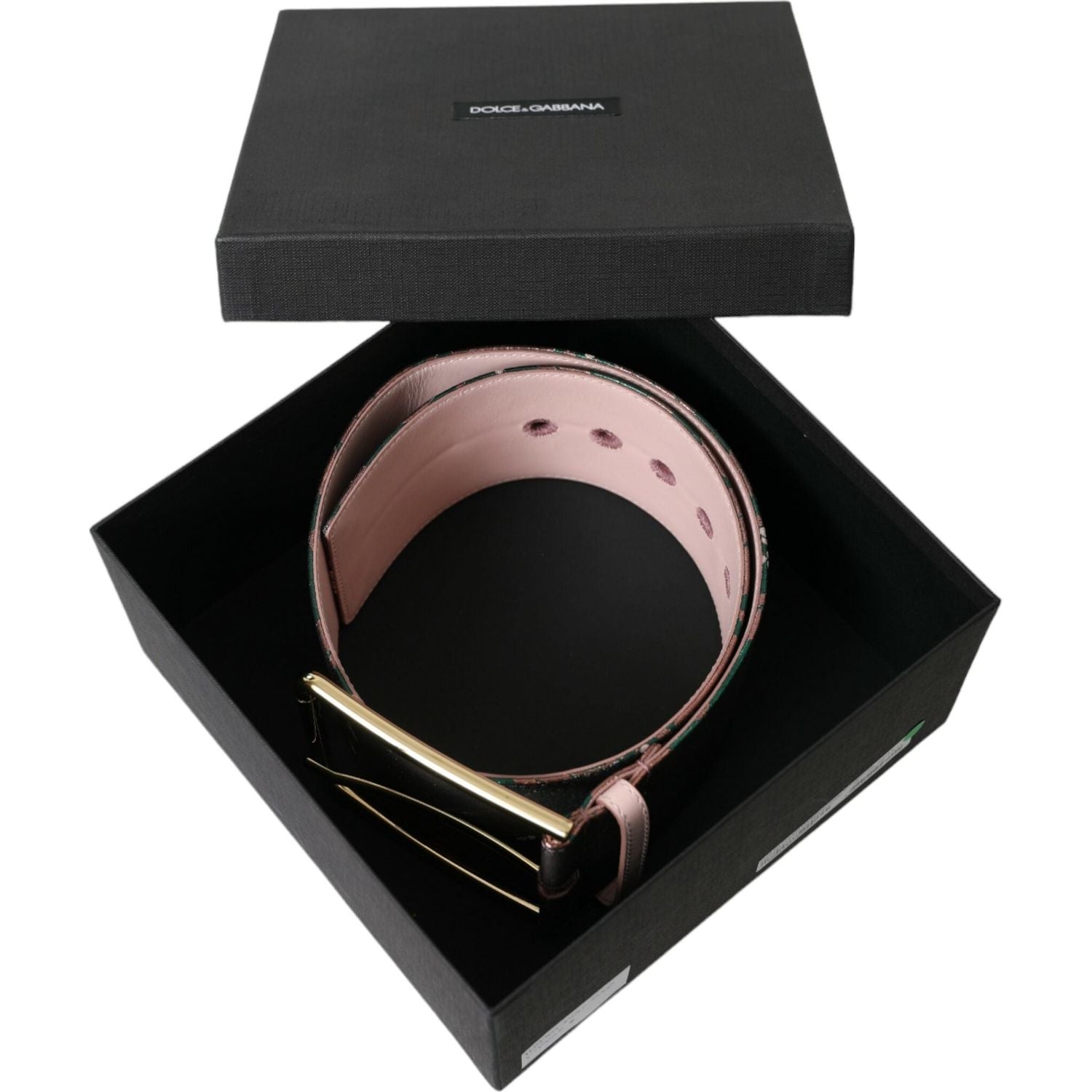 حزام متعدد الألوان بخصر عالٍ من دولتشي آند غابانا