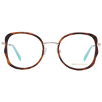 Emilio Pucci Brown Women Glasses Frame, metal and plastic, full-rim, butterfly style, with demo lenses.