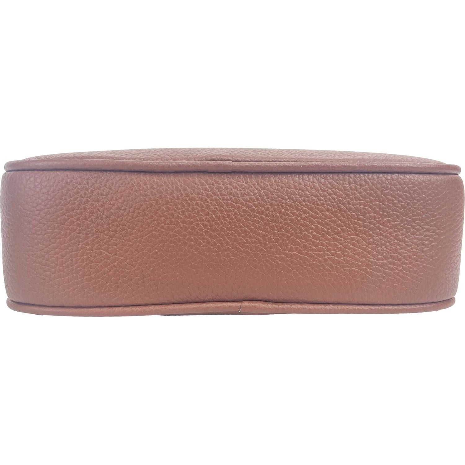 小号皮革黄褐色相机斜挎包 TB 徽标包