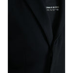 Dolce & Gabbana Black Single Breasted Trench Coat Jacket