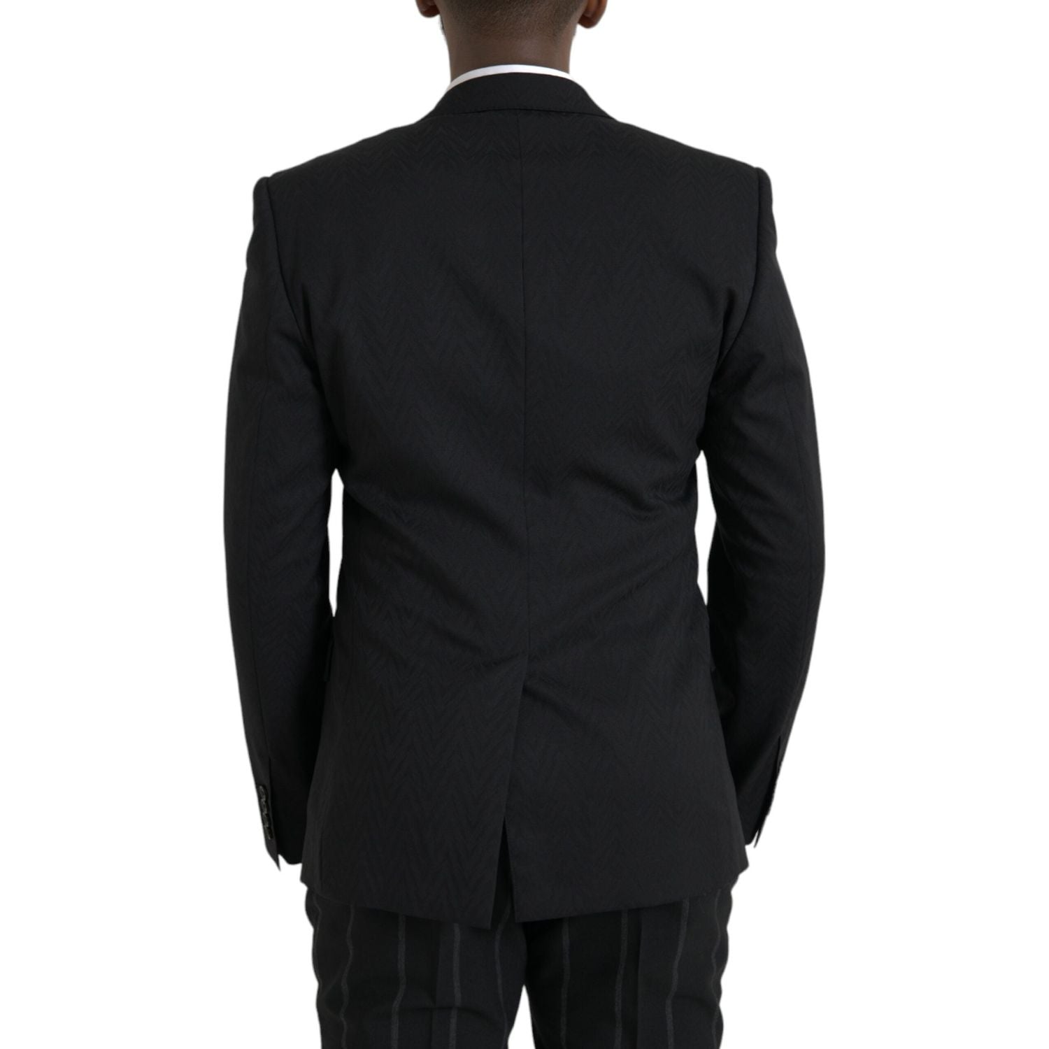 جاكيت ومعطف وبليزر مارتيني بقصّة Slim Fit باللون الأسود من Dolce &amp; Gabbana