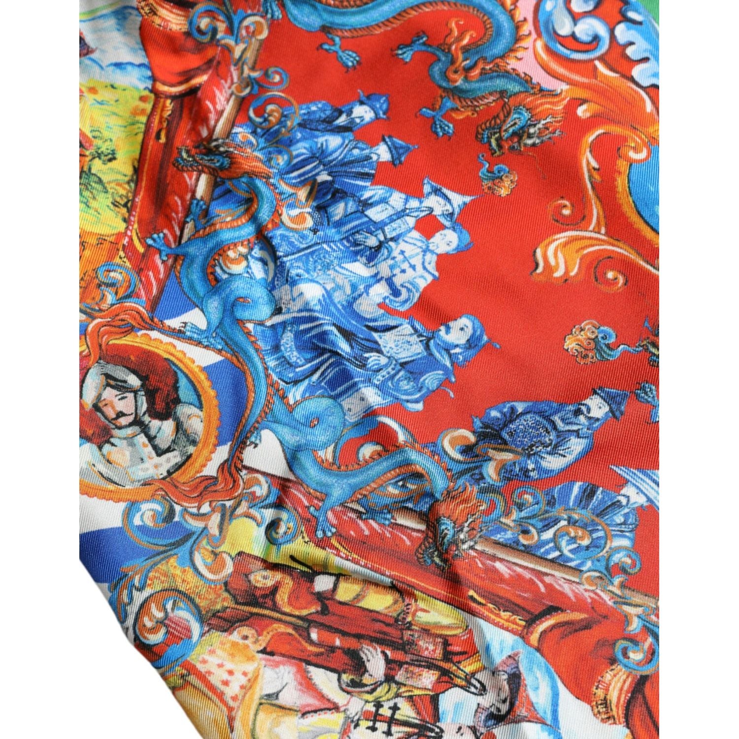 قميص كاجوال بأزرار منقوش متعدد الألوان من دولتشي آند غابانا