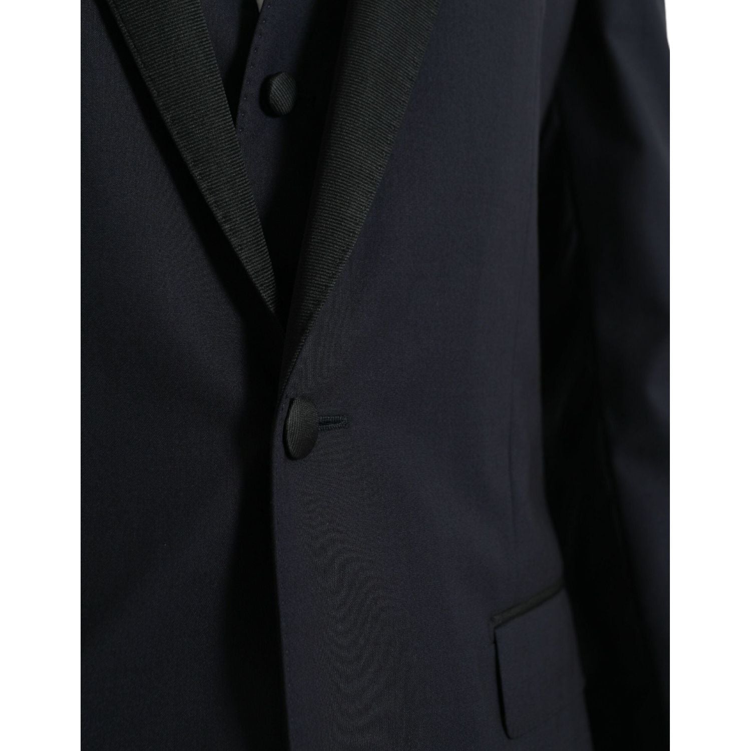 深蓝色 MARTINI 羊毛正装三件套西装