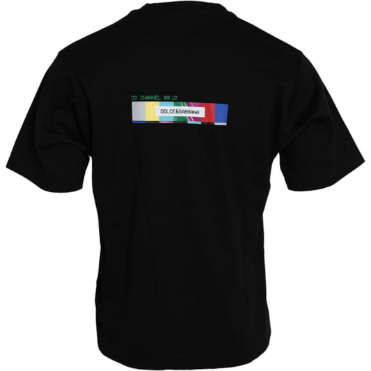 Dolce & Gabbana Black With Love Always Crew Neck Top T-shirt TSH84551-46