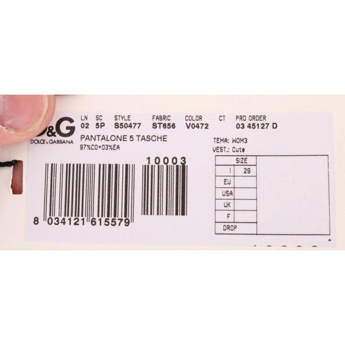 بنطلون دولتشي آند غابانا الأنيق المصنوع من مزيج القطن باللون الأخضر