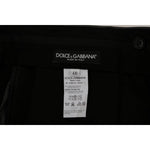 Dolce & Gabbana Gray Wool Striped Formal Pants PAN60729-4