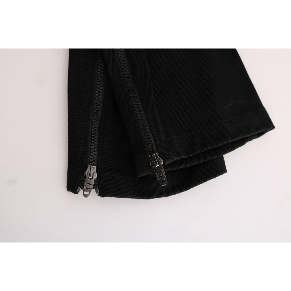 بنطلون Ermanno Scervino Slim Fit باللون الأسود الأنيق