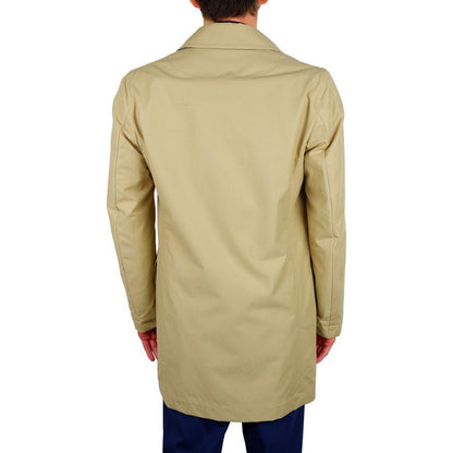 Aquascutum Beige Cotton Men Trench Coat