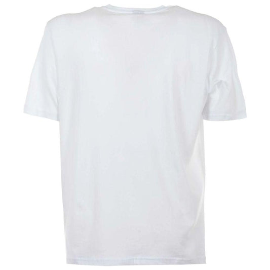 North Sails Elegant White Cotton Tee with Bold Blue Logo NO-12783-M
