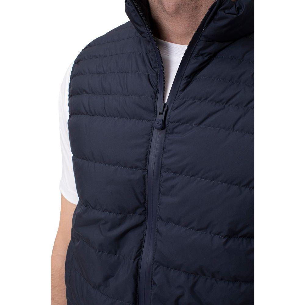 People Of Shibuya Blue Polyester Men Vest