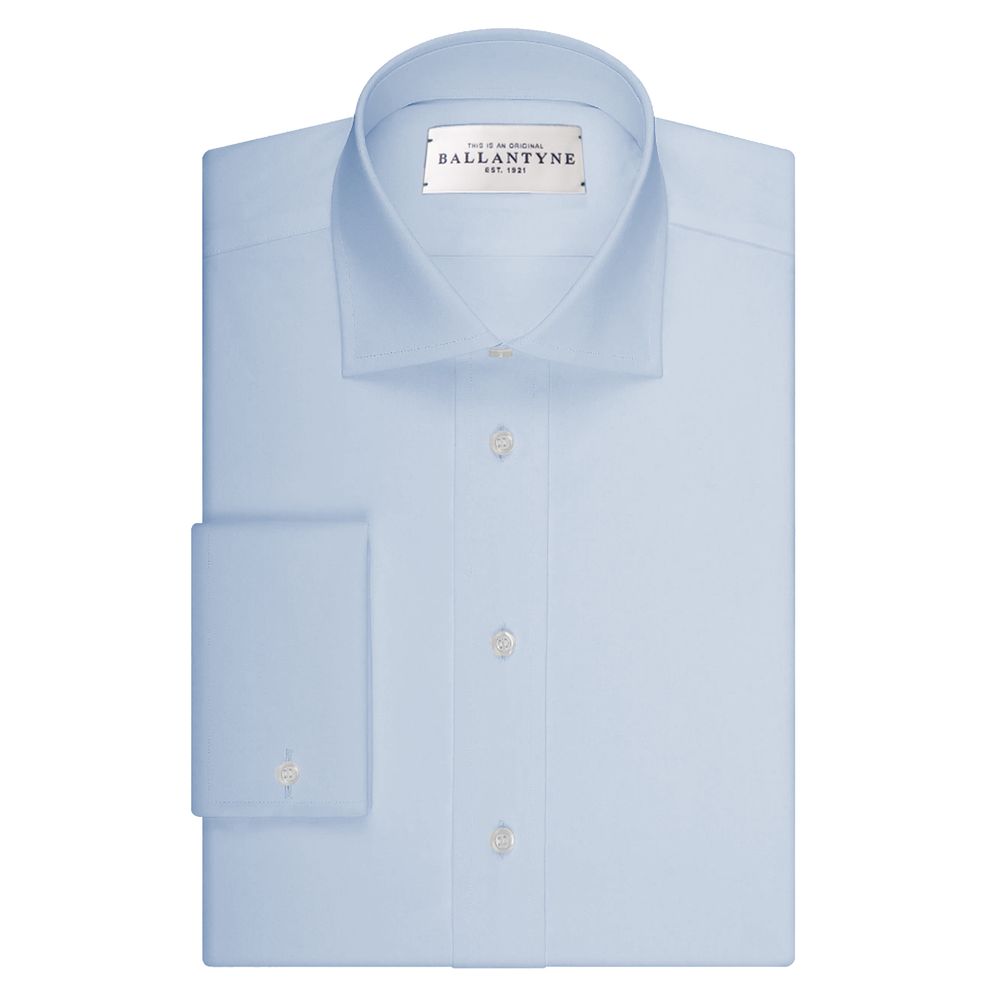 Ballantyne Blue Cotton Men's Shirt