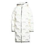 Love Moschino Chic Quilted Heart Long Down Jacket