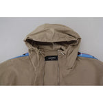 Dsquared² Brown Gray Sleeves Hooded Full Zip Jacket JKT3510-48