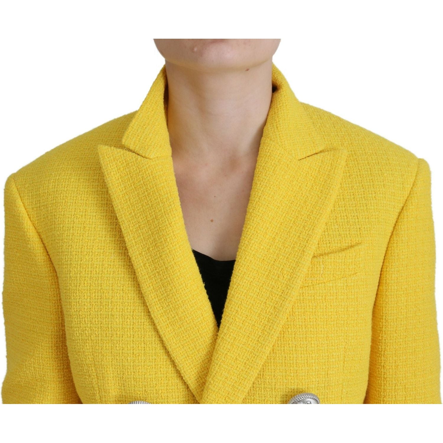 Yellow Peak 双排扣西装外套短套装