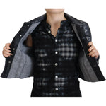 Dsquared² Gray Washed Cotton Distressed Denim Jacket JKT3514-38