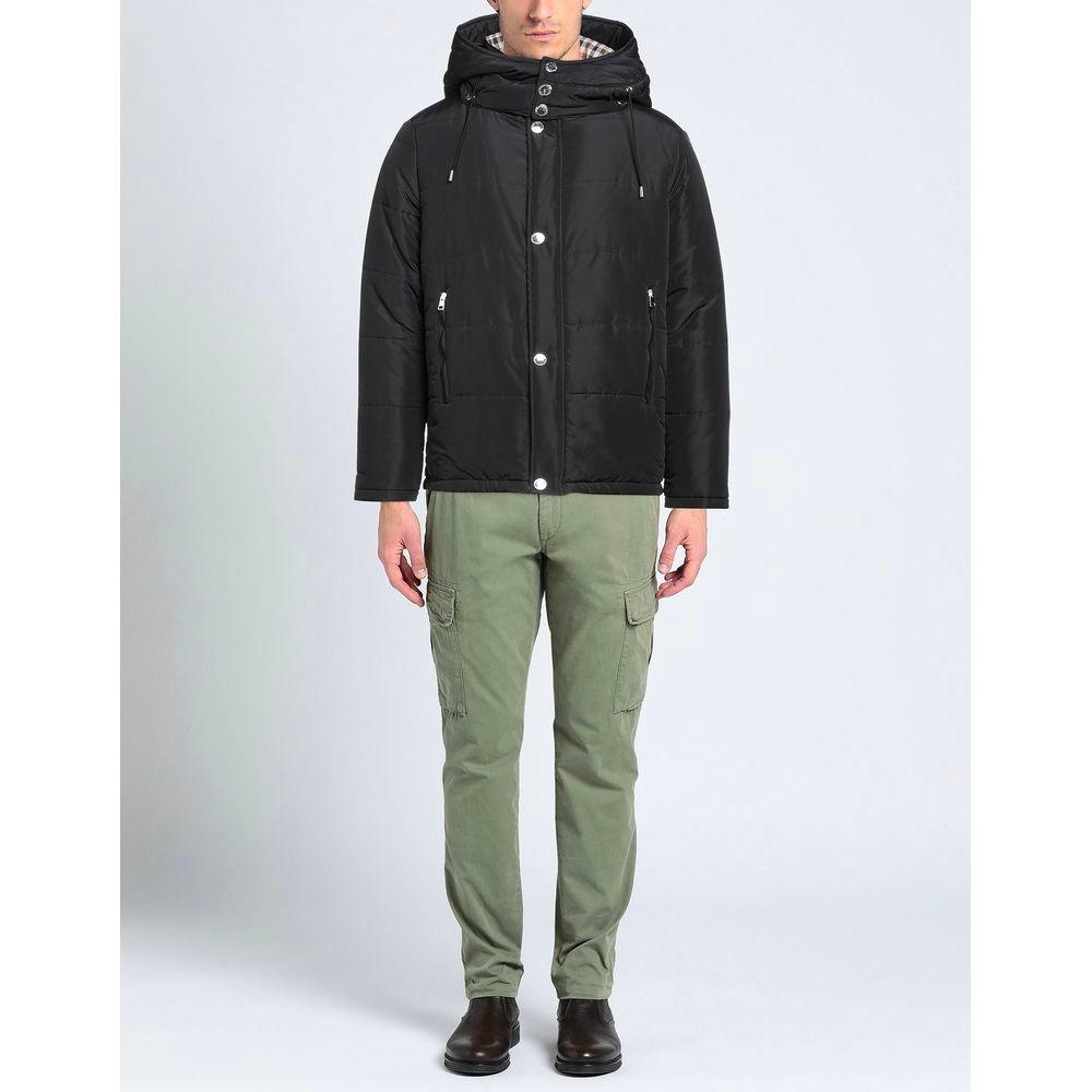 Aquascutum Black Polyamide Men's Jacket MAN COATS & JACKETS
