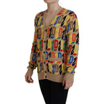 Dsquared² Brown Logo Long Sleeve Women Cardigan Sweater TSH83429-38