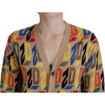 Dsquared² Brown Logo Long Sleeve Women Cardigan Sweater TSH83429-38