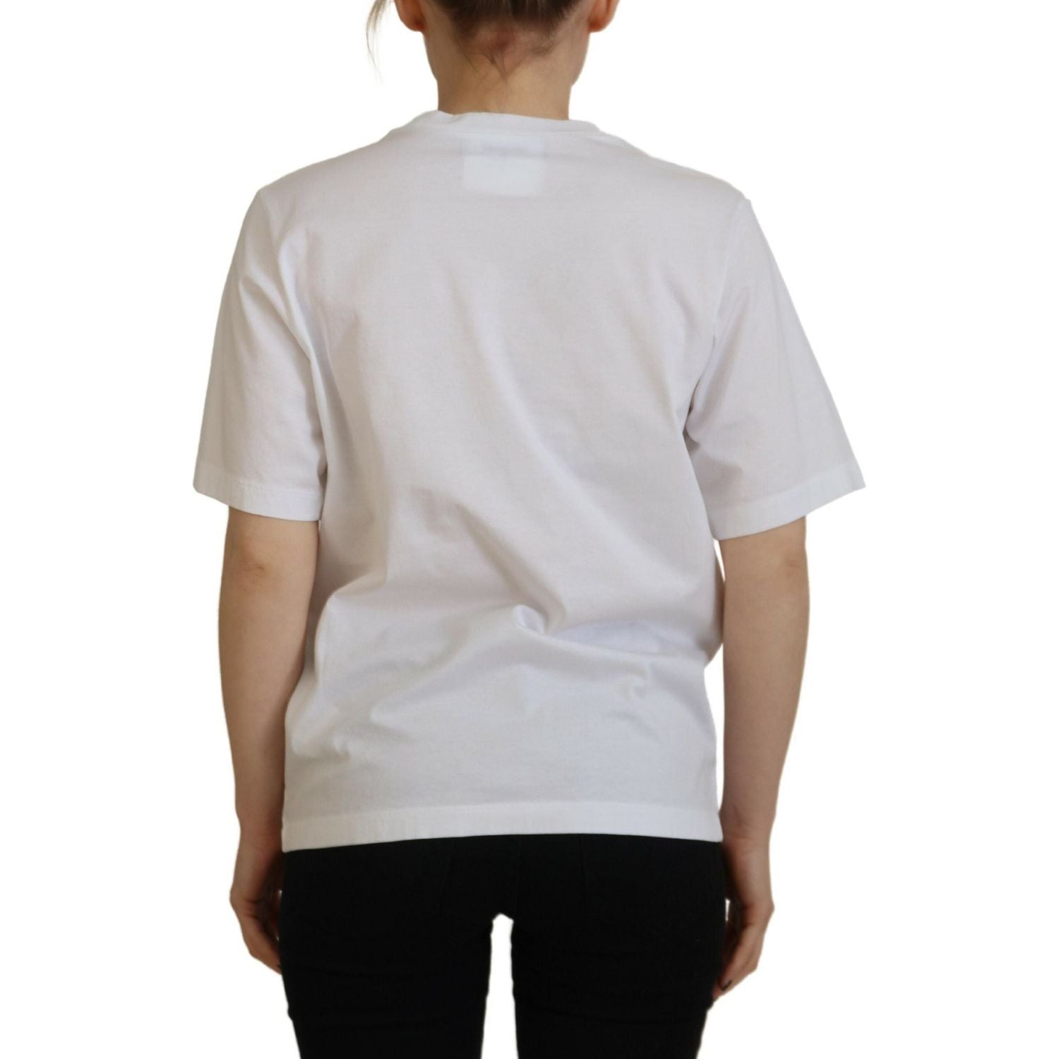 白色棉质 Shiny Icon East Tee 圆领 T 恤