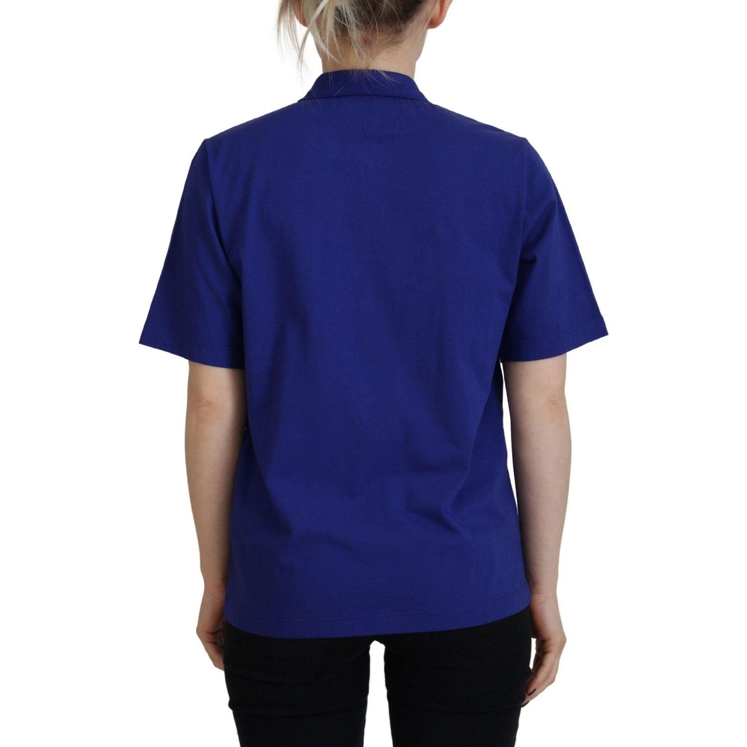 تي شيرت بولو بأكمام قصيرة من Dsquared² Blue Collared Writings