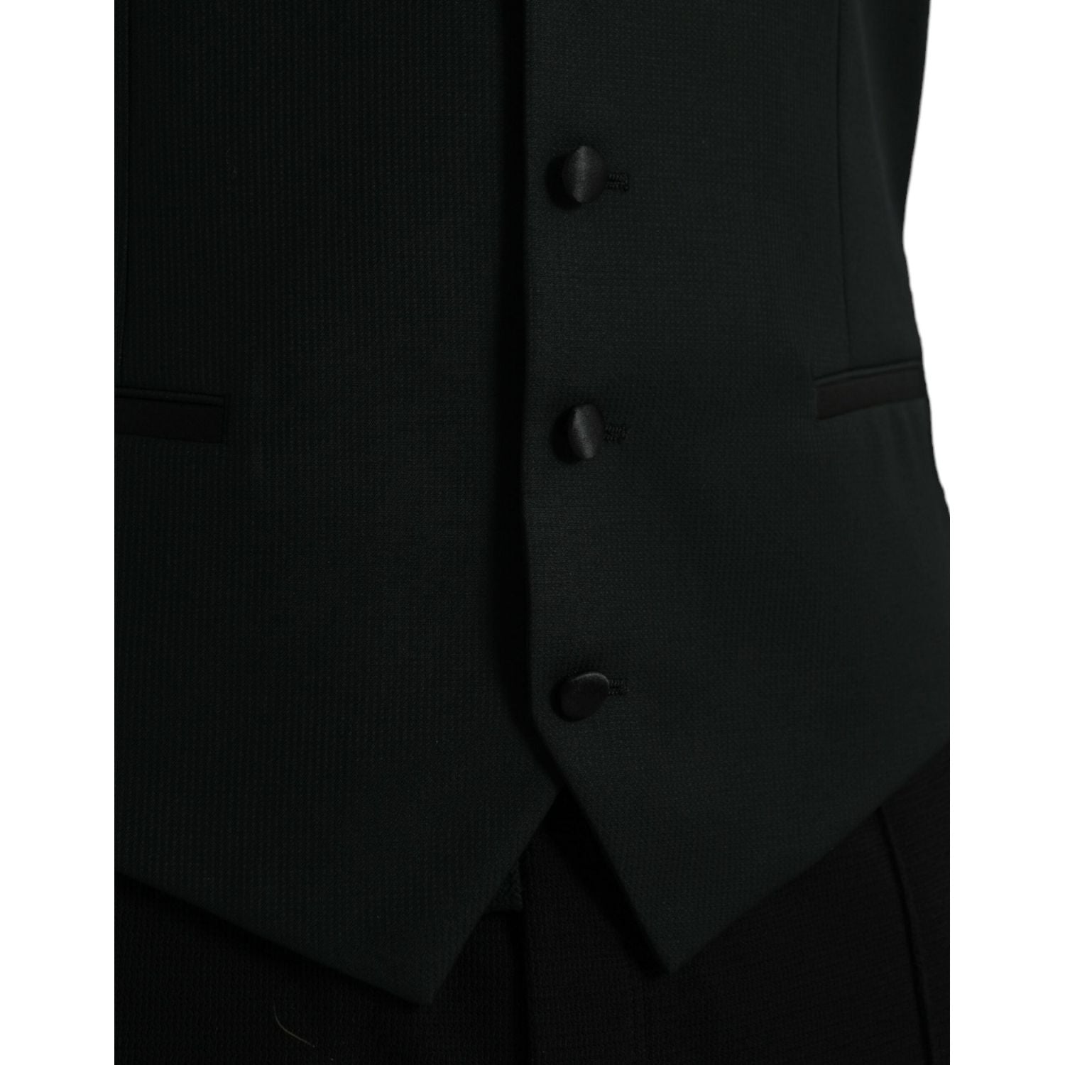 黑色羊毛背心连衣裙正式背心