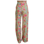 Dsquared² Beige Floral High Waist Straight Pants PAN74499-38